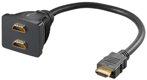 HDMI Adapterkabel, HDMI Stecker auf 2x HDMI Buchse