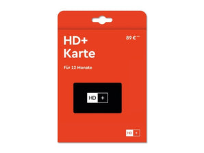 HD PLUS Karte für 12 Monate geeignet für HD und UHD, für Satellitenempfang