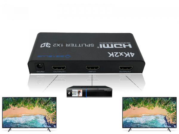 GigaBlue Ultra 4K *HDMI 1.4* Splitter 1in-2out 4K 30Hz