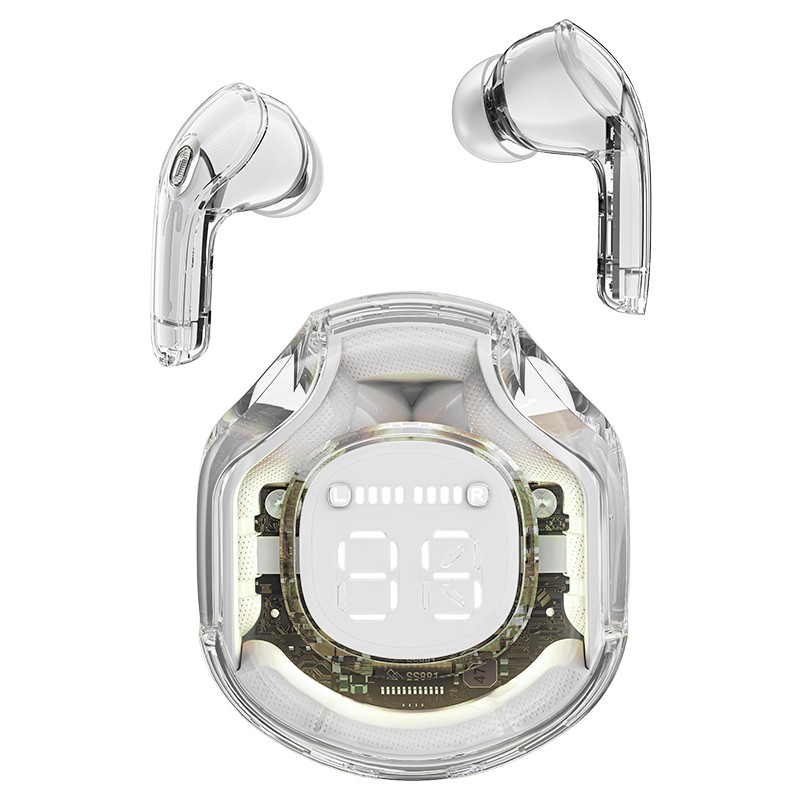 ACEFAST T8 Bluetooth Kopfhörer Crystal Earbuds, HiFi Stereo Bluetooth 5.3 In Ear mit 4x Mikrofon