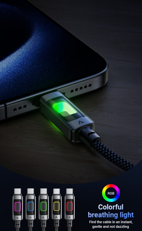 ACEFAST C21-03 Geflochtenes USB-C auf USB-C Ladekabel – 1,2m