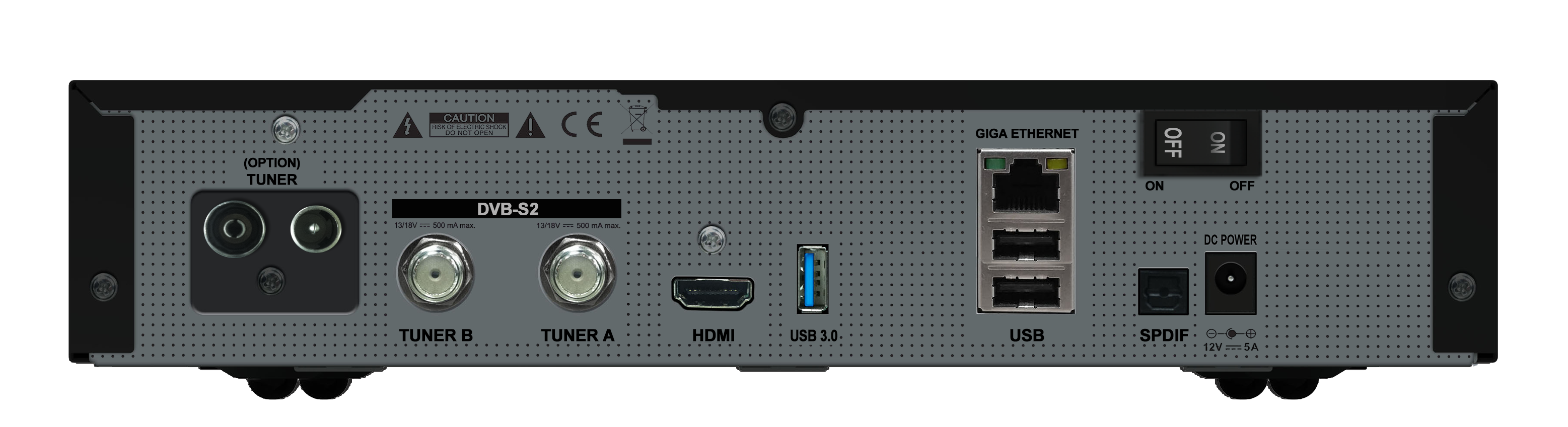 H.265 Babotech® WLAN Stick Tuner SAT-Receiver inkl Gigablue UHD UE 4k Receiver mit 2 x DVB-S2 FBC und 1 x DVB-C/ T2 