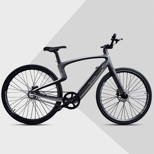Smartes Carbon E-Bike (Voll Carbon, Smart-Fahrrad, Sprachsteuerung, Navi, App) Lyra 50cm