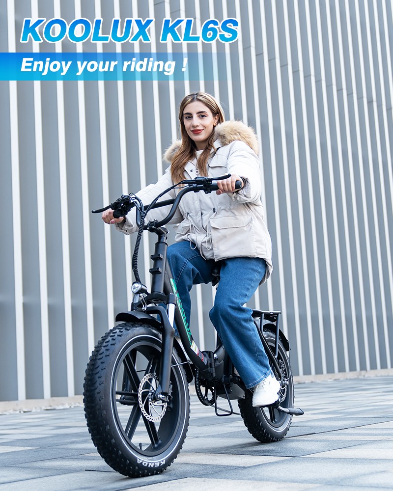 KOOLUX KL6S 20″ Fat‑Tire Faltrad E-Bike mit 500 W Motor & 48V 15.6Ah Akku