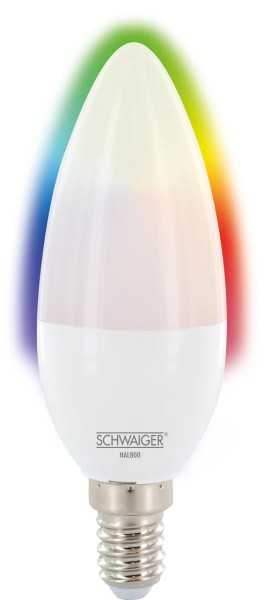 RGB LED Leuchtmittel (E14) Dimmbares Licht
